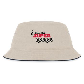 J'suis une super nounou - Bob Enfant - blanc cassé/bleu marine - Devant