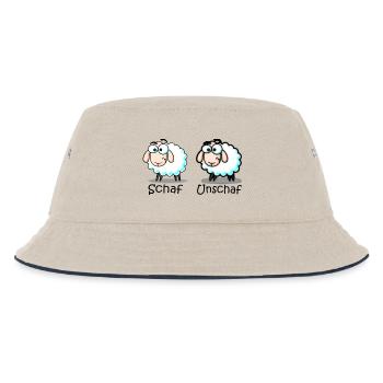Schaf - Kinder Bucket Hat - Natur/Navy - Vorne