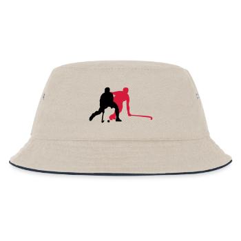 field hockey - Kids’ Bucket Hat - ecru/navy - Front