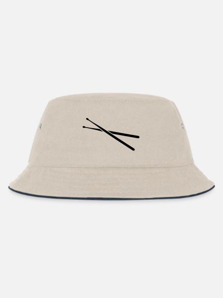 Schlagzeug - Kinder Bucket Hat - Natur/Navy