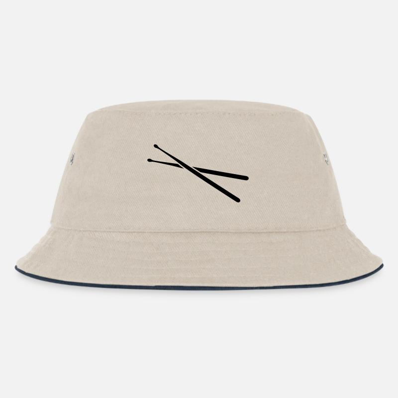 Schlagzeug - Kinder Bucket Hat - Natur/Navy
