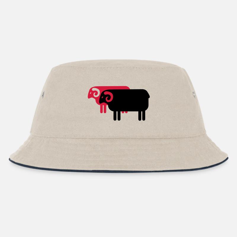 Heidschnucken Lüneburger Heide - Kinder Bucket Hat - Natur/Navy