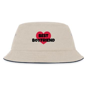 Love Girlfriend Boyfriend Liebe Amour Wedding - Kids’ Bucket Hat - ecru/navy - Front