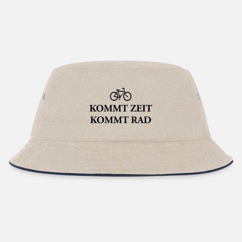 Kommt Zeit Rad - Kinder Bucket Hat - Natur/Navy