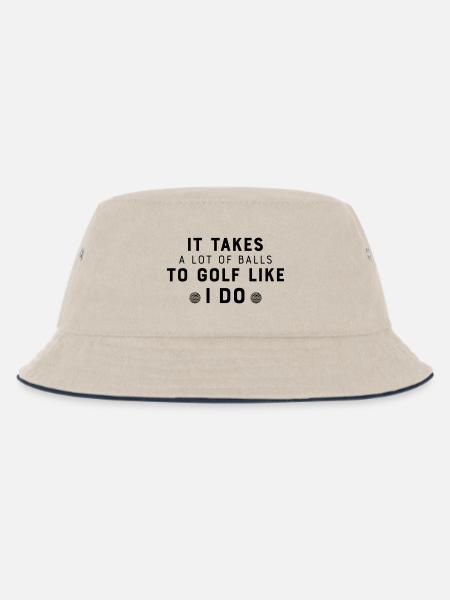 Golf Lifestyle - Kinder Bucket Hat - Natur/Navy