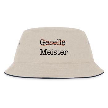 meister - Kinder Bucket Hat - Natur/Navy - Vorne