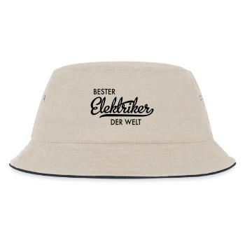 Elektriker - Kinder Bucket Hat - Natur/Navy - Vorne