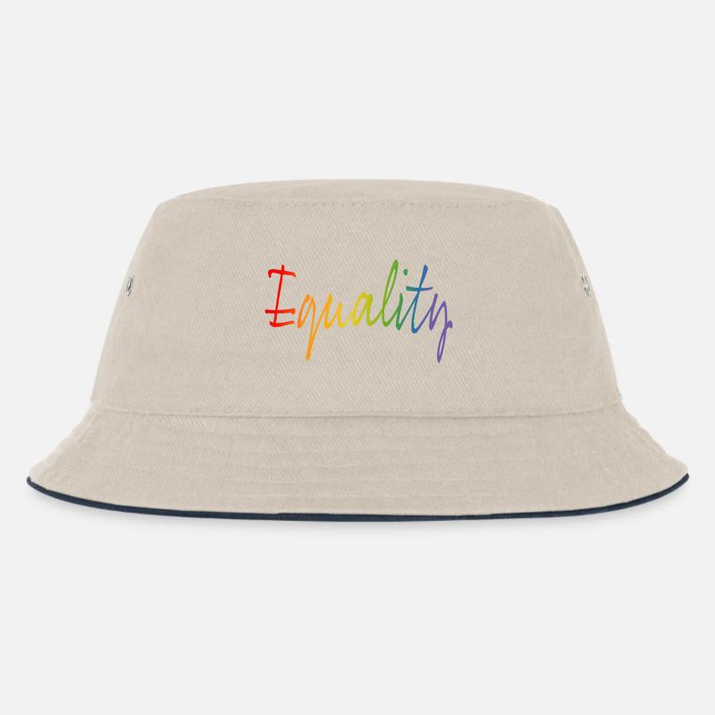 Regenbogen equality | LGBT lgbtqi queer - Kinder Bucket Hat - Natur/Navy