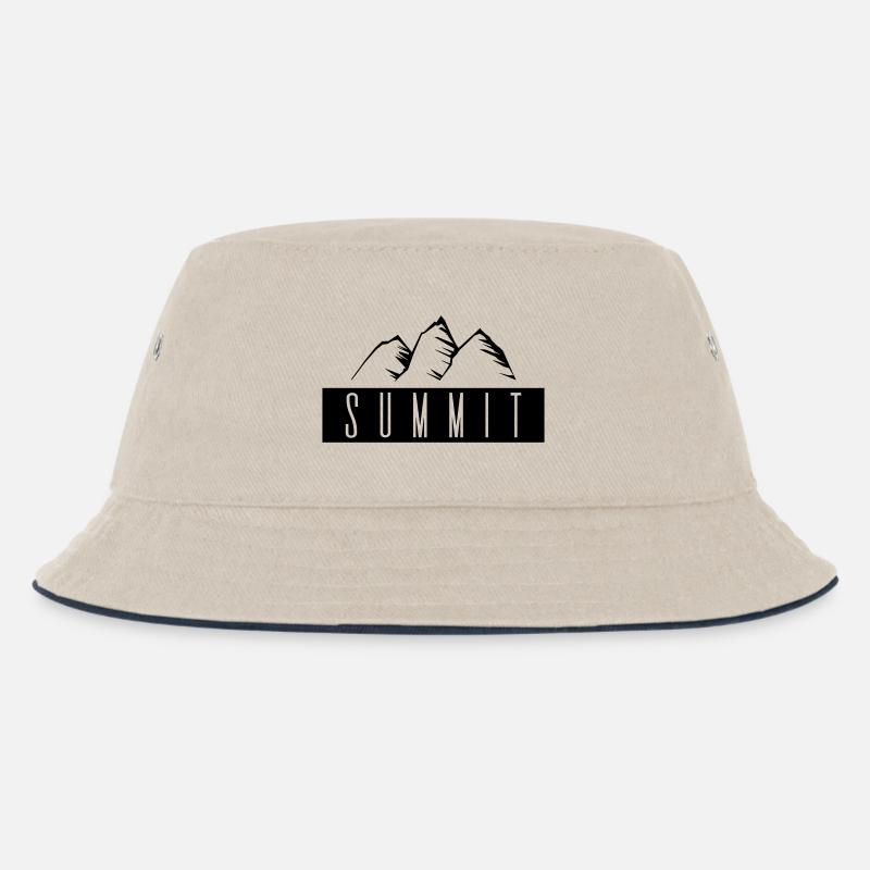 Gipfel - Kinder Bucket Hat - Natur/Navy
