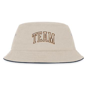 Team Outline - Kids’ Bucket Hat - ecru/navy - Front