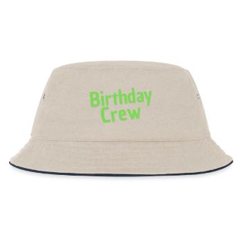 Birthday Crew - Kinder Bucket Hat - Natur/Navy - Vorne