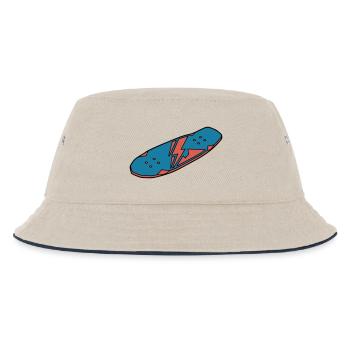Skateboard Deck Urban Street - Kids’ Bucket Hat - ecru/navy - Front