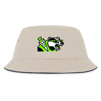 Badger Sac d’école mascotte - Bob Enfant - blanc cassé/bleu marine - Devant