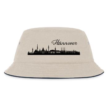 Hannoveraner Skyline - Kinder Bucket Hat - Natur/Navy - Vorne