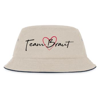 Team Bride Heart Hen Party - Kids’ Bucket Hat - ecru/navy - Front