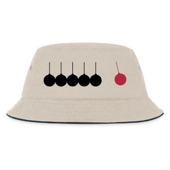 Physics, Pendulum - Kids’ Bucket Hat - ecru/navy - Front