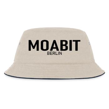 Moabit - Berlin - Bezirk - Deutschland - Kinder Bucket Hat - Natur/Navy - Vorne