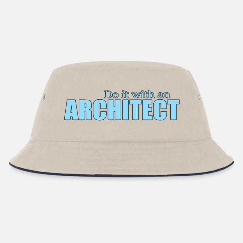 ARCHITECT - Kinder Bucket Hat - Natur/Navy