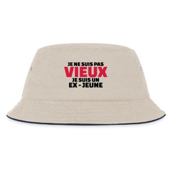 Je ne suis pas vieux je suis un ex-jeune - Bob Enfant - blanc cassé/bleu marine - Devant