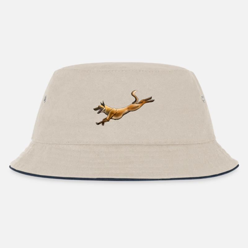 Belgischer Schäfer Malinois - Kinder Bucket Hat - Natur/Navy
