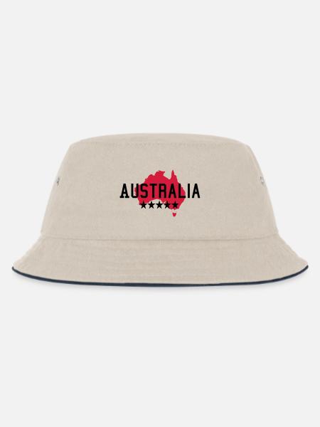 Australien - Kinder Bucket Hat - Natur/Navy