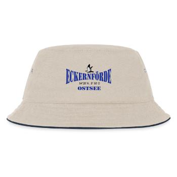 Eckernförde Ostsee ...(25) - Kinder Bucket Hat - Natur/Navy - Vorne