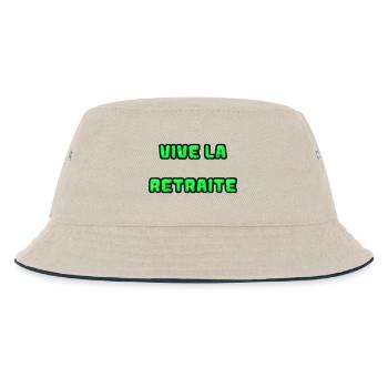 RETRAITE. RETRAITE. RETRAITEE. RETRAITE - Bob Enfant - blanc cassé/bleu marine - Devant