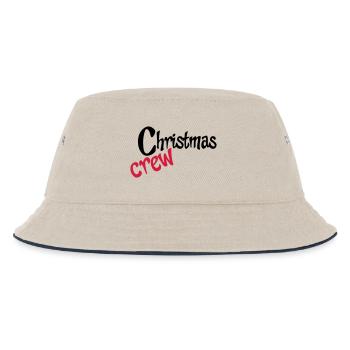Teamwork zu Weihnachten - Kinder Bucket Hat - Natur/Navy - Vorne