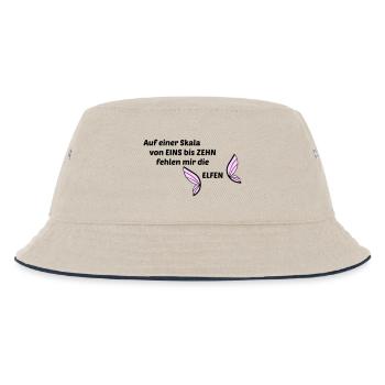 Elfen - Kinder Bucket Hat - Natur/Navy - Vorne