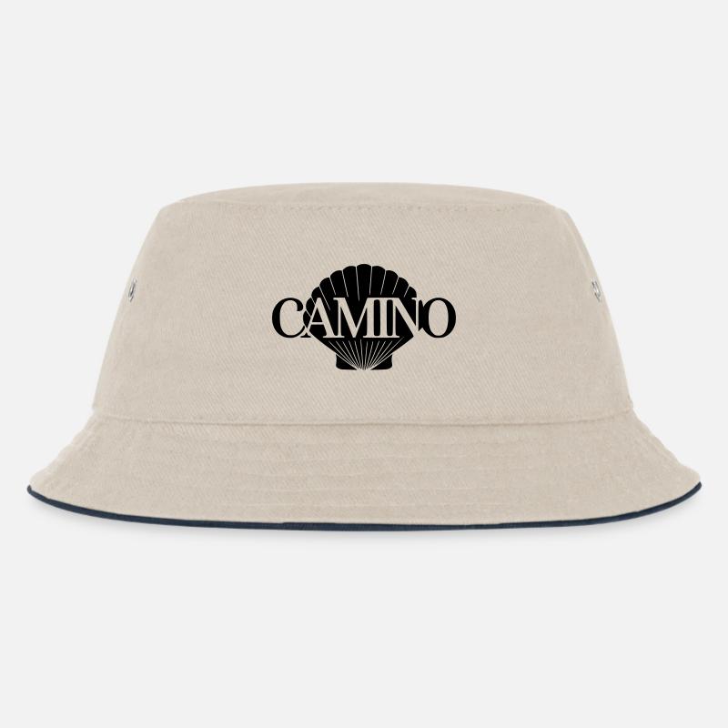 Camino Shell - Kinder Bucket Hat - Natur/Navy
