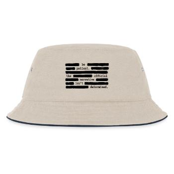 Seien Sie geduldig mit der offiziellen, regierungs - Kinder Bucket Hat - Natur/Navy - Vorne