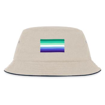 Gay Pride Flag - Kids’ Bucket Hat - ecru/navy - Front