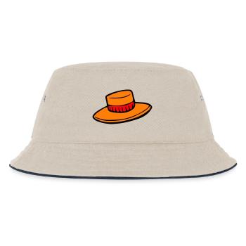 Hut - Kinder Bucket Hat - Natur/Navy - Vorne
