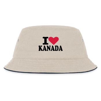 Kanada - Kinder Bucket Hat - Natur/Navy - Vorne