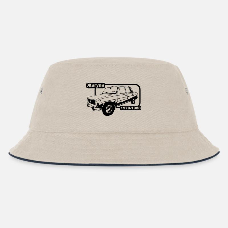 Lada Shiguli - Kinder Bucket Hat - Natur/Navy