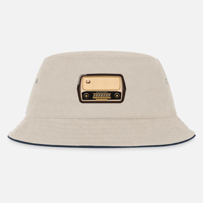 Constant Static - Kinder Bucket Hat - Natur/Navy
