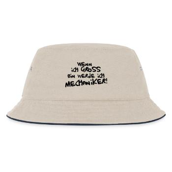 Ich werde Mechaniker! - Kinder Bucket Hat - Natur/Navy - Vorne