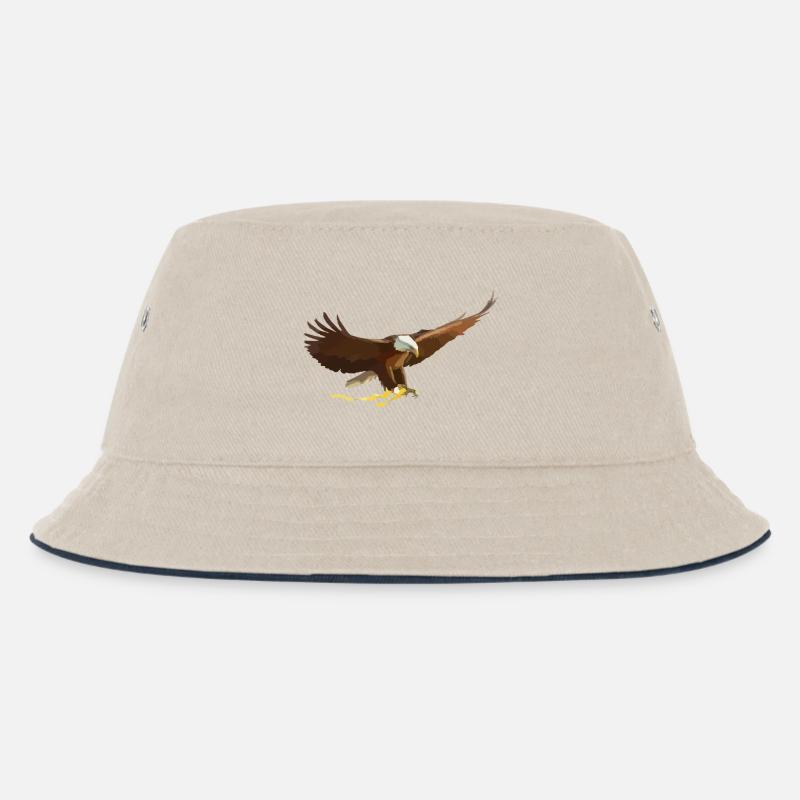 Adler - Kinder Bucket Hat - Natur/Navy