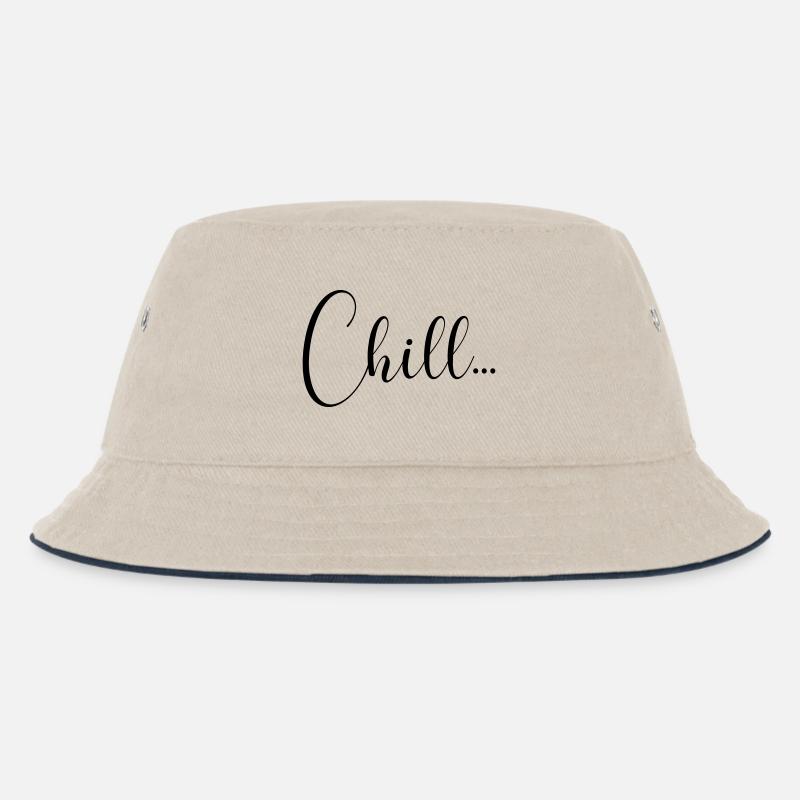 CHILL - Kinder Bucket Hat - Natur/Navy