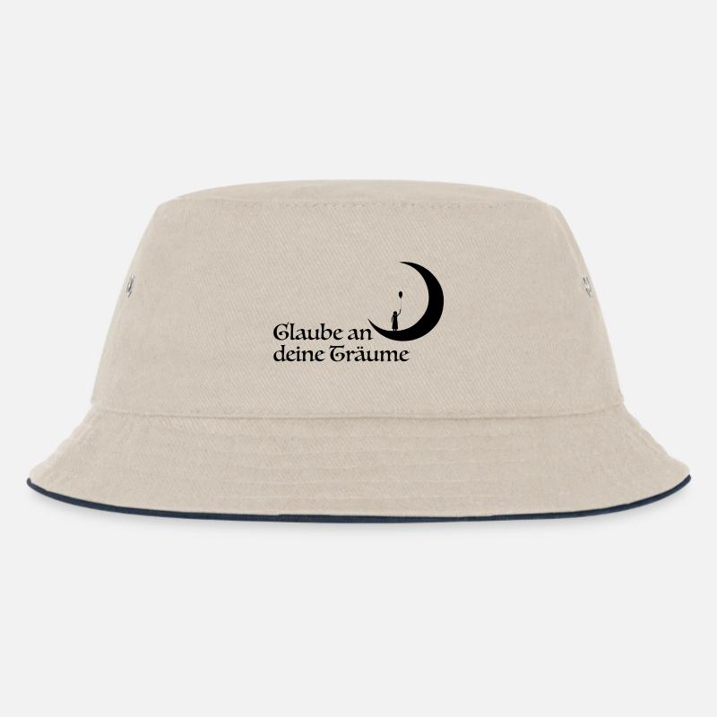 Glaube - Kinder Bucket Hat - Natur/Navy