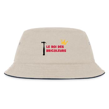 Der König der Heimwerker - Kinder Bucket Hat - Natur/Navy - Vorne