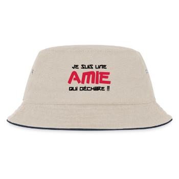 Je suis une amie qui déchiiire !! - Bob Enfant - blanc cassé/bleu marine - Devant