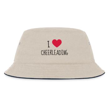 Cheerleading Cheerleader Sport Sportler Spieler - Kinder Bucket Hat - Natur/Navy - Vorne