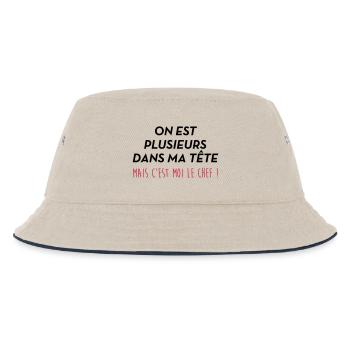Schizophrène Schizo Folie Humour Fou Malade - Bob Enfant - blanc cassé/bleu marine - Devant