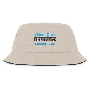 Hamburg , Tradition , Stolz und Ehre (25) - Kinder Bucket Hat - Natur/Navy - Vorne
