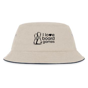 Games boardgames Board games Symbol Dear Friends - Kids’ Bucket Hat - ecru/navy - Front