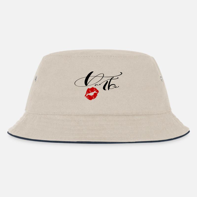 Danke - Kinder Bucket Hat - Natur/Navy