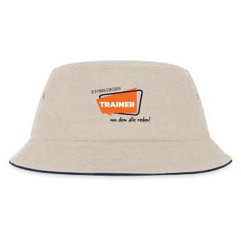 Ich bin dieser Trainer von dem alle reden - Kinder Bucket Hat - Natur/Navy - Vorne