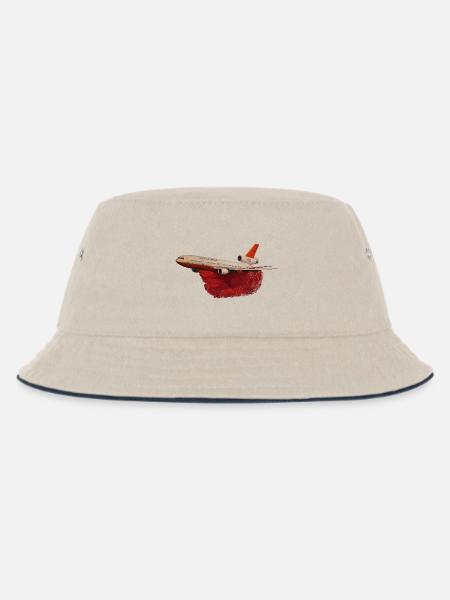 DC-10 Löschflugzeug - Kinder Bucket Hat - Natur/Navy