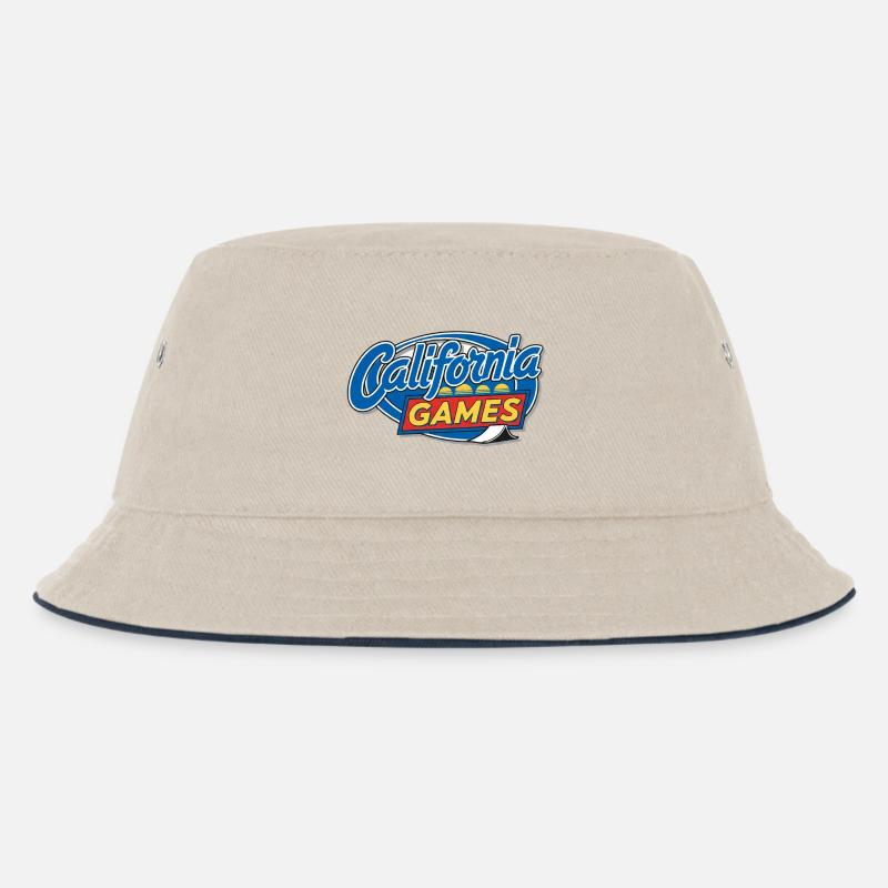 CaliGames - Kinder Bucket Hat - Natur/Navy